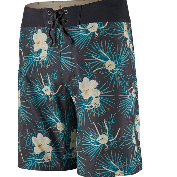 Patagonia Stretch Planing Board Shorts Swim Floral Print Trunks 19" Size 34 - Picture 2 of 9
